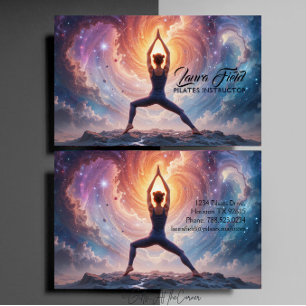 Pilates Yoga Instructor Cosmos Visitkort