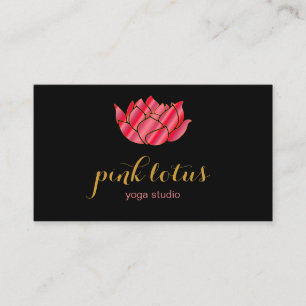 Pilates Yoga Instructor Lacher Lotus Visitkort