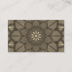 Pilates Yoga Instructor Teacher Mandala Visitkort