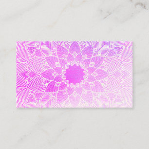 Pilates Yoga Instructor Teacher Mandala Visitkort