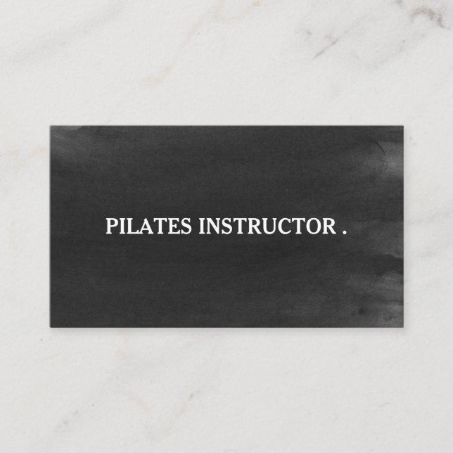 Pilates Yoga-lärarlärare Visitkort (Framsida)