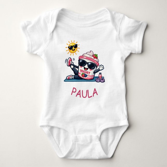 Pilates Yoghurt  T Shirt (Framsida)