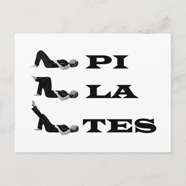 Pilatesfigurer! Vykort (Framsida)