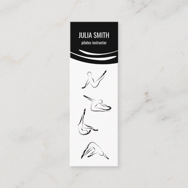 Pilatinstruktör Fyra pilotbefattningar Mini Visitkort (Framsida)