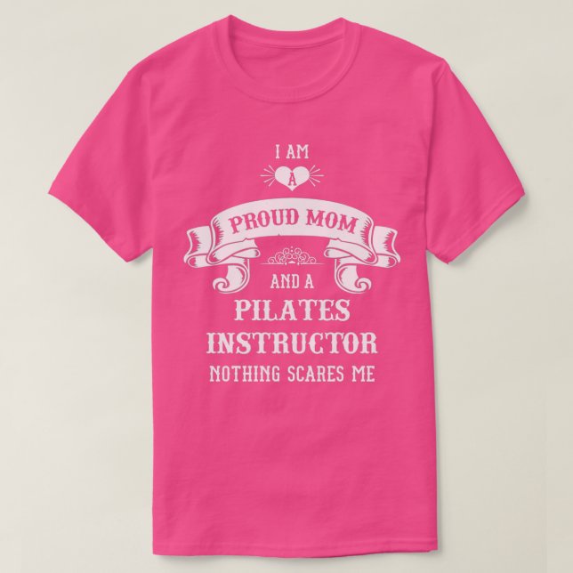 Pilatinstruktör Mamma Mors dag T Shirt (Design framsida)