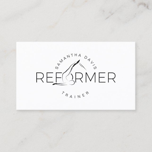 Pilatinstruktör Pilotprojekt Reformation Affärskor Visitkort (Framsida)