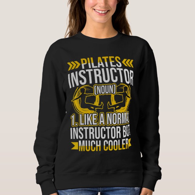 Pilatinstruktör Utför workout T Shirt (Framsida)