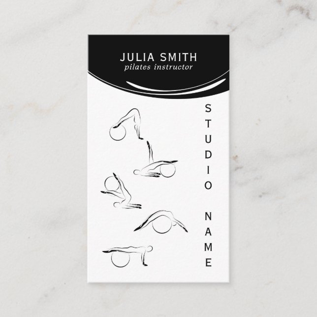 Pilatinstruktör Visitkort (Framsida)