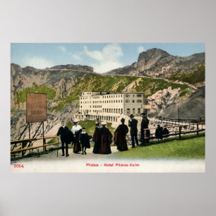 Pilatus Kulm belle époque Swiss Alpernas Poster