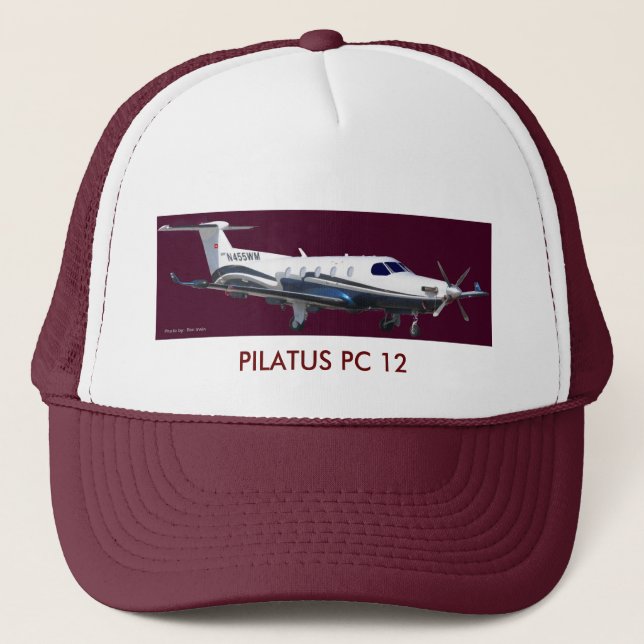 Pilatus PC-12 porträtt, PILATUS-PC 12 Truckerkeps (Framsida)