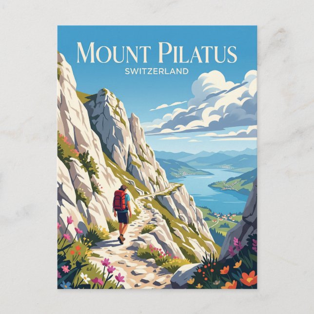 Pilatus Schweiz Vykort (Framsida)