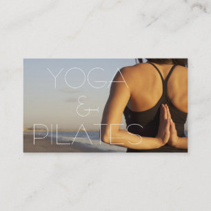 Pilatus Yoga Instruktör Meditation Andlig Visitkort