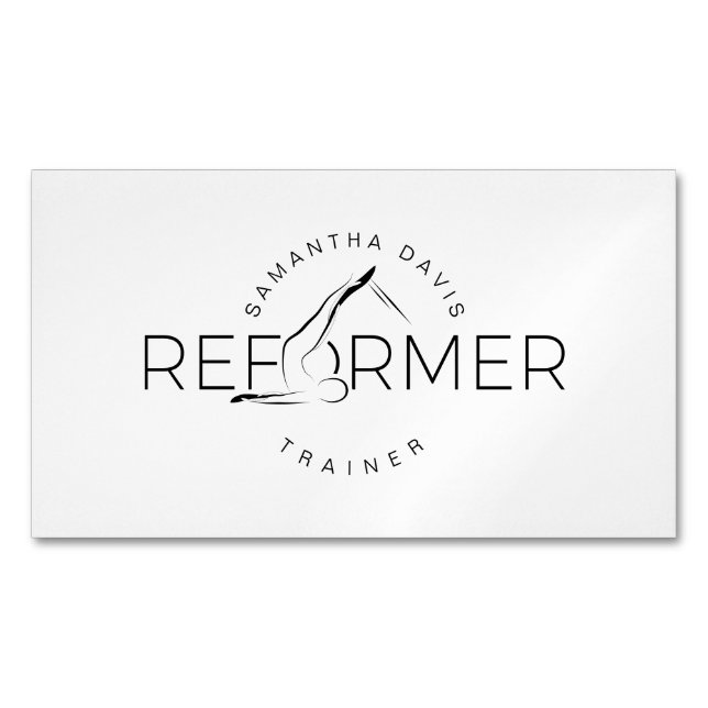 Pilatutbildare Pilotreformer Magnetiska Visitkort (Framsida)