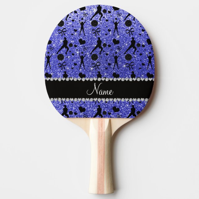 Pilbågar för hjärtor för volleybollar för glitter pingisracket (Framsidan)