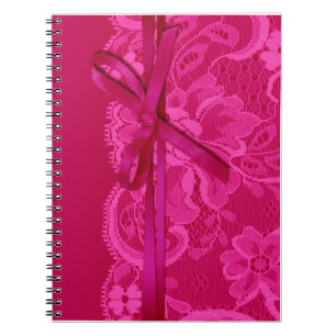 Pilbågeband & snörePlannerfuschia Anteckningsbok Med Spiral
