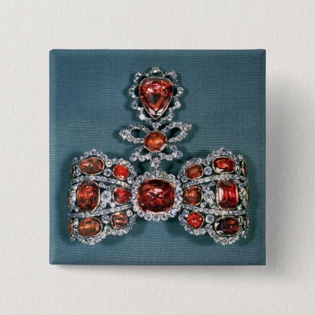 Pilbågebroschuppsättning med briljant knapp (Framsida)