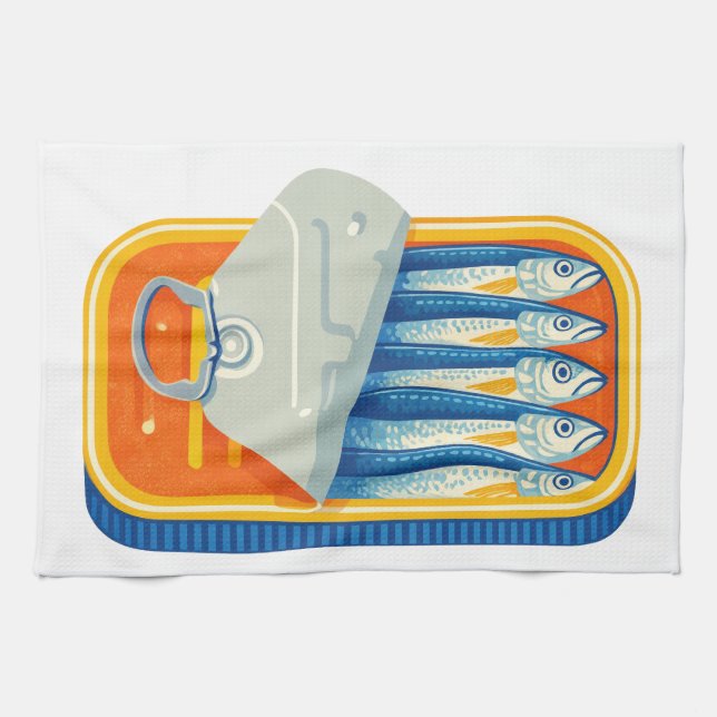Pilchards Design Kökshandduk (Horisontell)