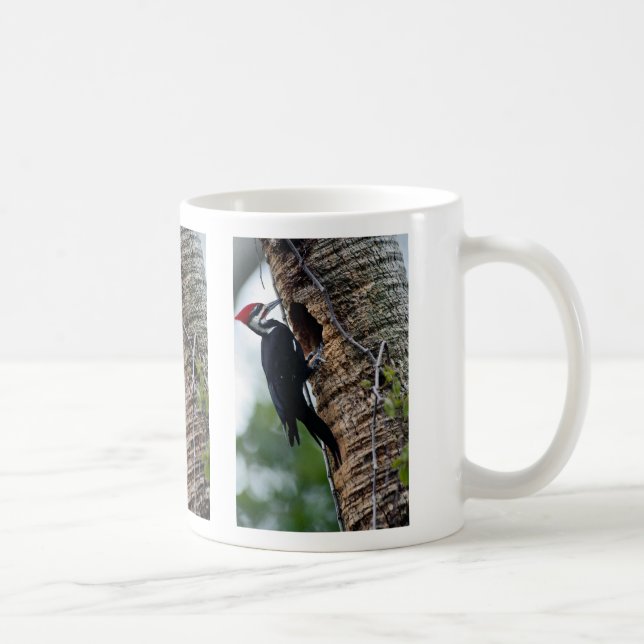 Pileated hackspett kaffemugg (Höger)