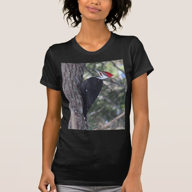 Pileated hackspett t-shirt (Framsida)