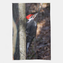 Pileated hackspettkökshandduk