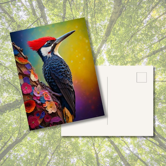 Pileated Woodpecker Postcard Vykort (Pileated Woodpecker Postcard)