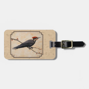 Pileated Woodpecker Tan Bagagebricka