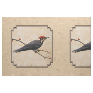 Pileated Woodpecker Tan Tyg