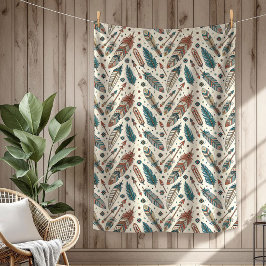Pilen Boho Autsible Tribal Native Ethnic-fjäthers Fleecefilt