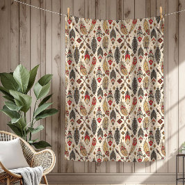 Pilen Boho Autsible Tribal Native Ethnic-fjäthers Fleecefilt