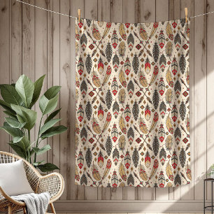 Pilen Boho Autsible Tribal Native Ethnic-fjäthers Fleecefilt