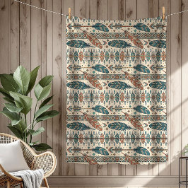 Pilen Boho Autsible Tribal Native Ethnic-fjäthers Fleecefilt