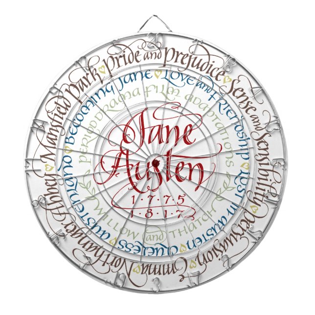 Pilen stiger ombord - Jane Austen perioddramer Darttavla (Framsidan)