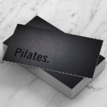 Pilerar Professionell Svart fet text-minimalistisk Visitkort<br><div class="desc">Affärskortet professionell Black Out Pilates.</div>