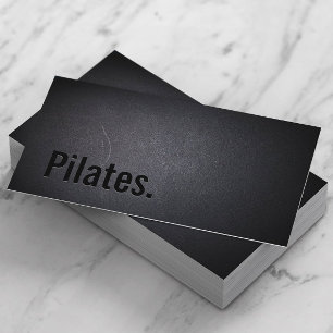 Pilerar Professionell Svart fet text-minimalistisk Visitkort