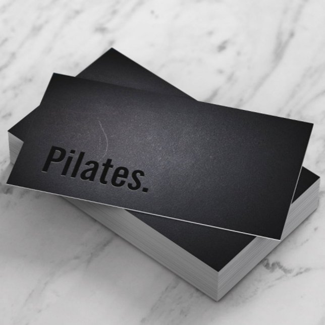 Pilerar Professionell Svart fet text-minimalistisk Visitkort (Skapare uppladdad)