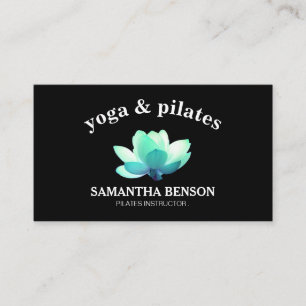 Pilerar Yoga-lärarinna Lotus Visitkort