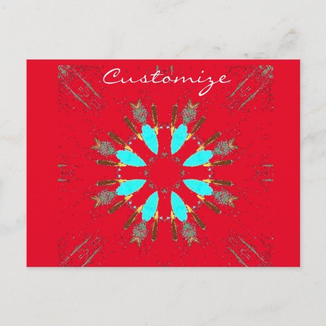 Pilfjädrar Pow-wow Thunder_Cove Vykort (Framsida)