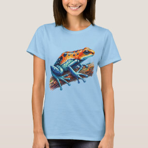 Pilgiftgroda Orange och Blå T Shirt