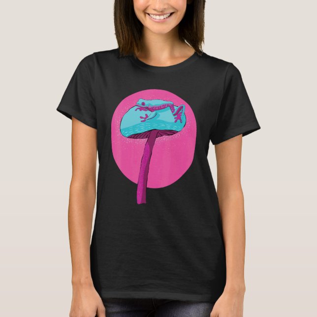 Pilgiftsgroda på svamp t shirt (Framsida)