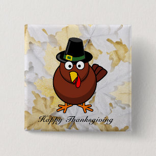 Pilgram Turkiets Thanksgiving-knapp Knapp
