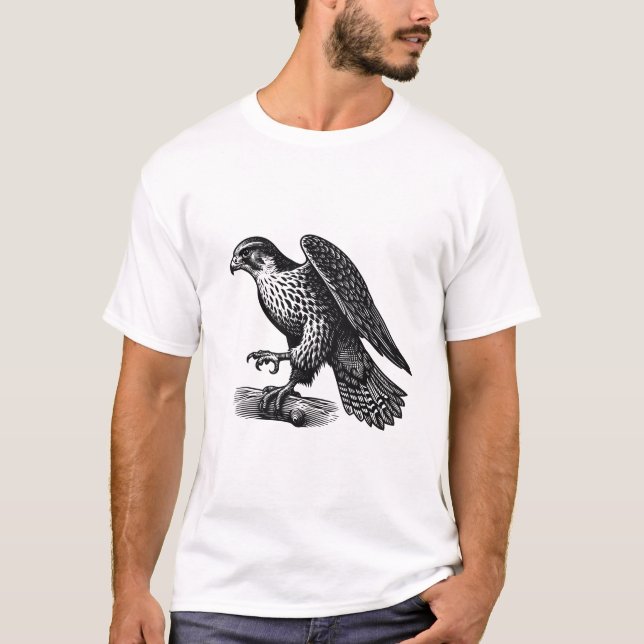 Pilgrarfalk  Herr T-Shirts (Framsida)