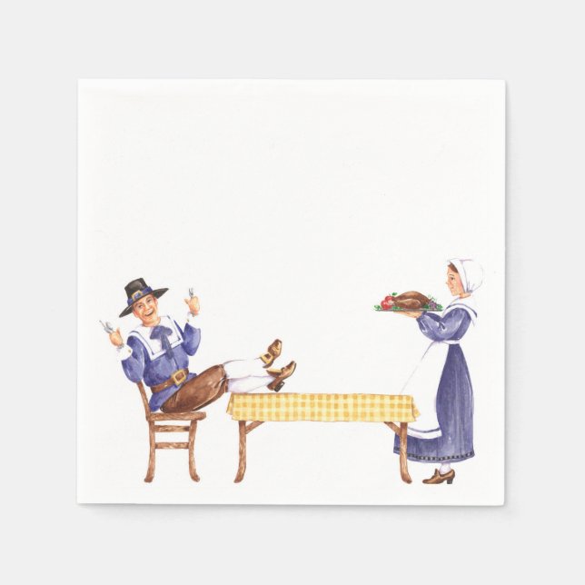 Pilgrim Bord - Napkins Pappersservett (Framsidan)