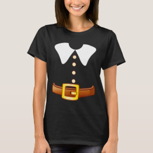 Pilgrim Costume Halloween Funny Thanksgiving Boys T Shirt