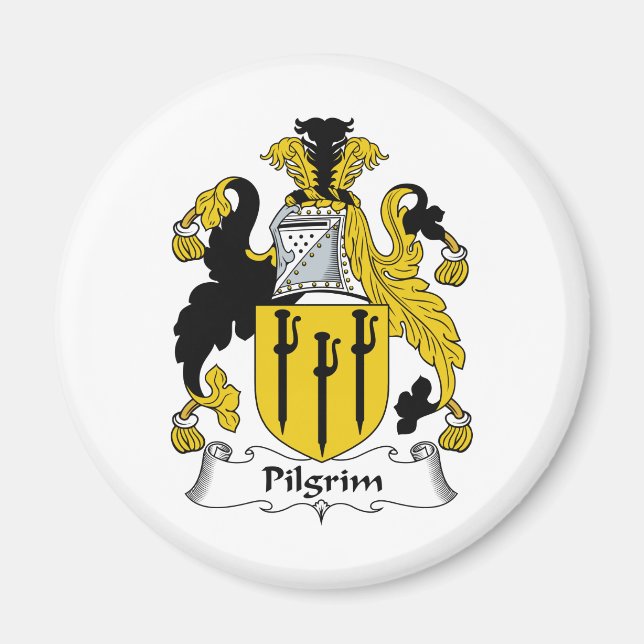 Pilgrim Family Crest Magnet (Framsidan)