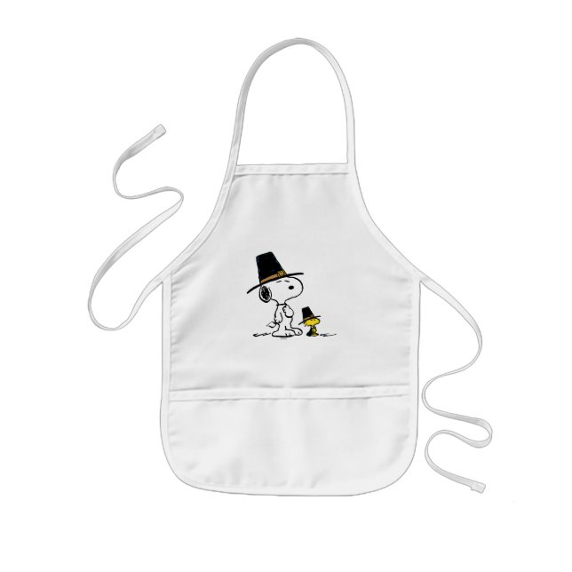 Pilgrim för snoopy & Woodstock Barnförkläde (Framsidan)