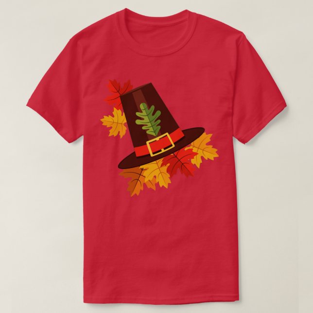 Pilgrim Hat T Shirt (Design framsida)