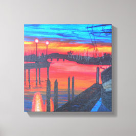 Pilgrim i gryningen canvastryck