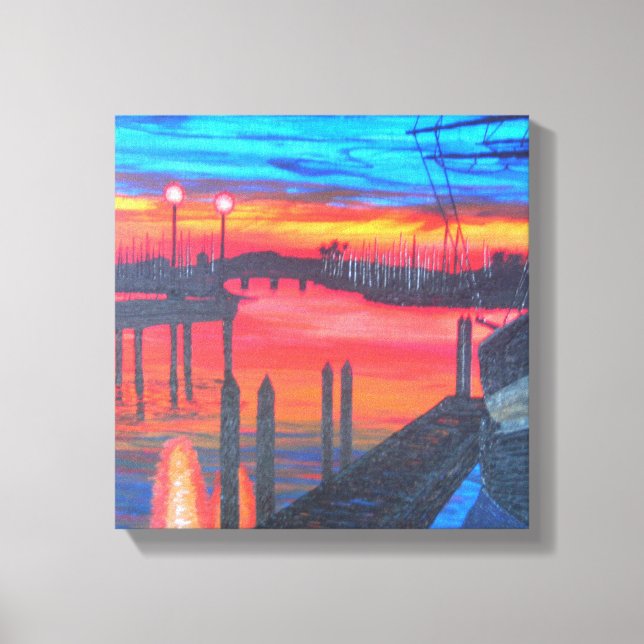 Pilgrim i gryningen canvastryck (Framsida)