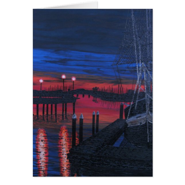 Pilgrim i gryningen hälsningskort (Framsidan)