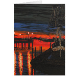 Pilgrim i gryningen hälsningskort